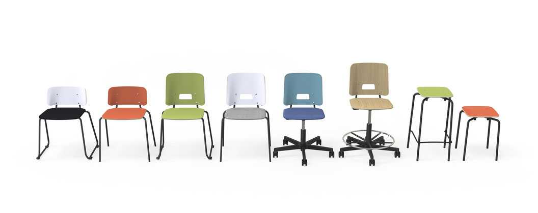The Grip NxT chairs by Martela