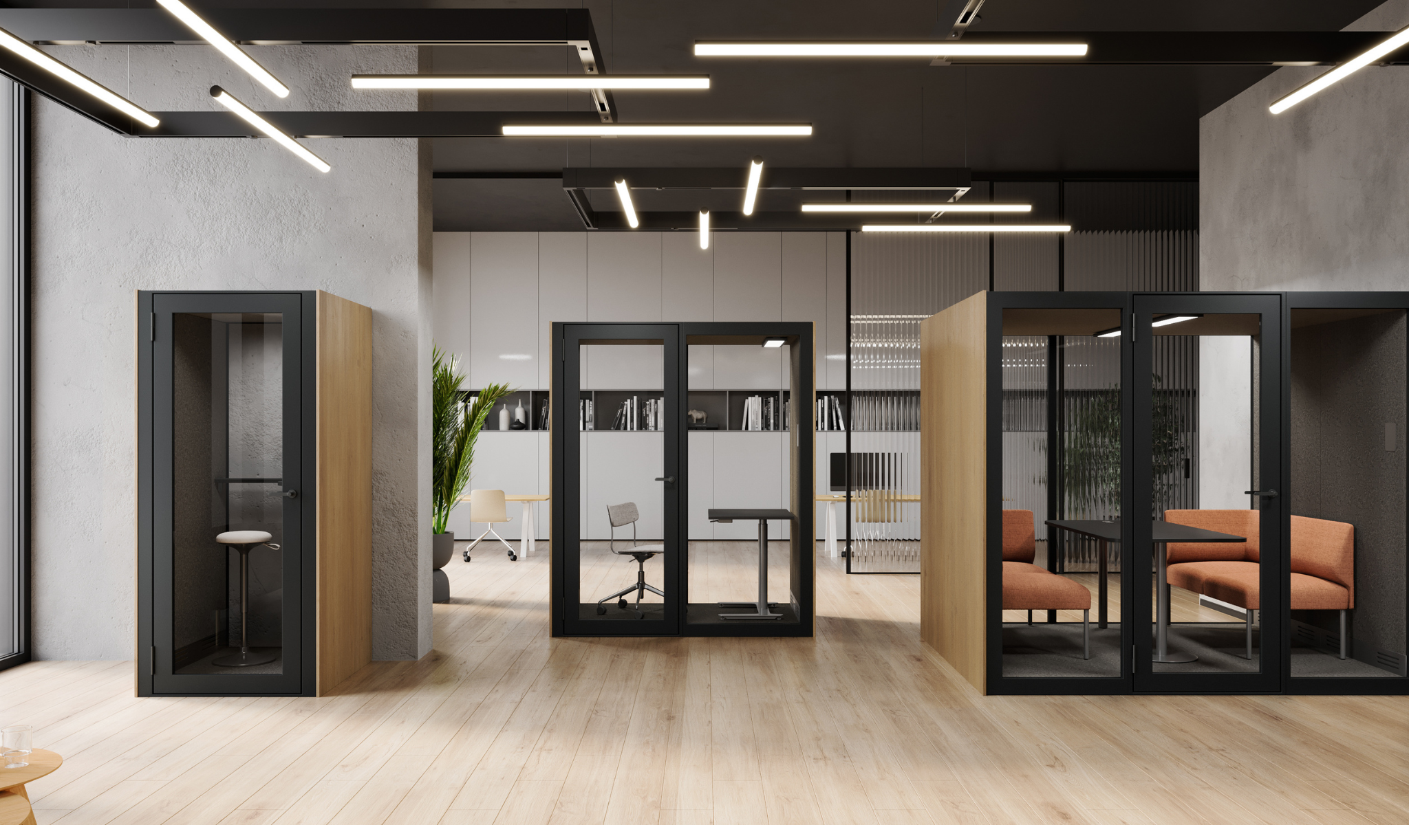 Martela Sono work and meeting pods in the office