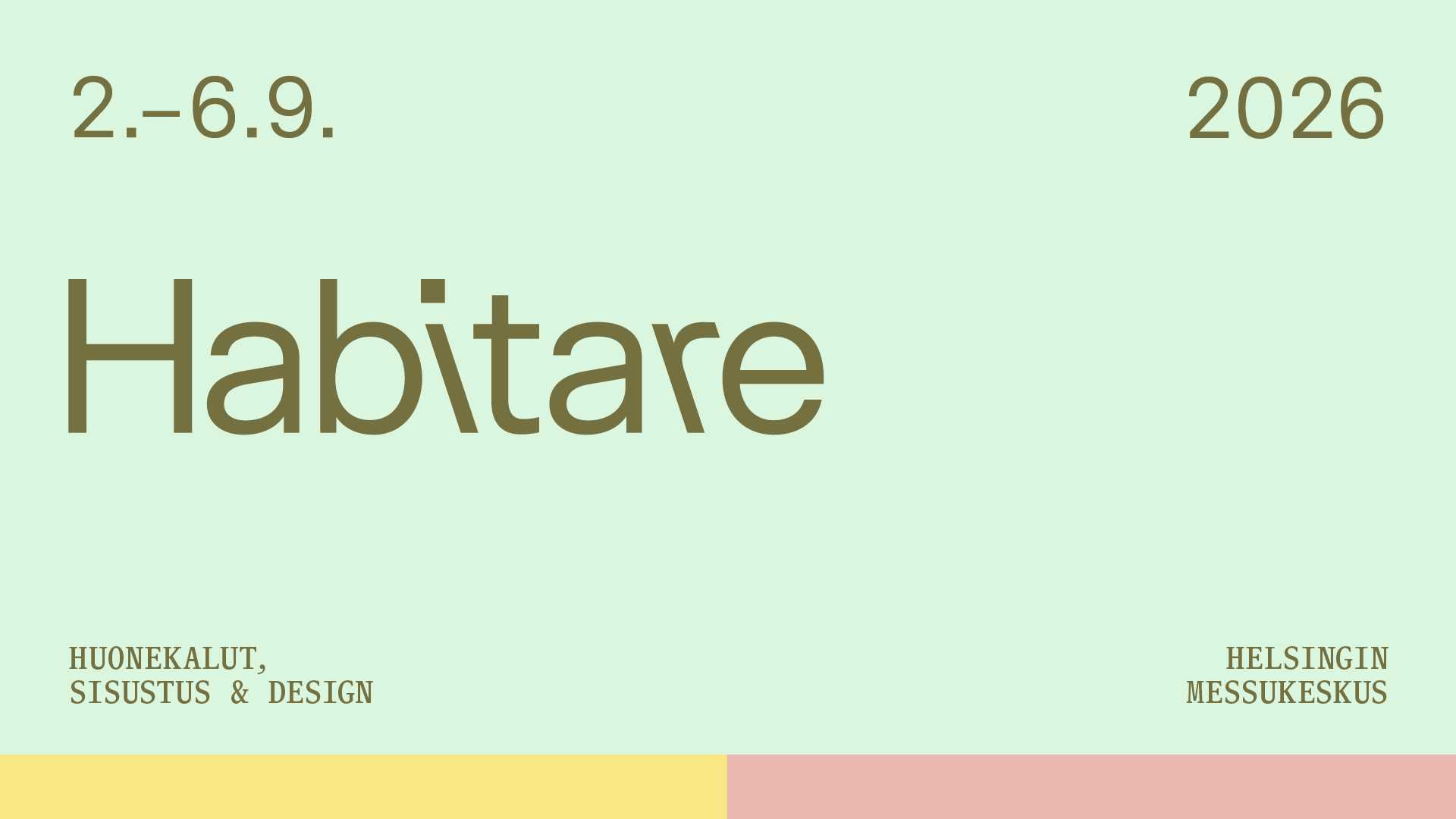 Habitare 2.-6.9.2026