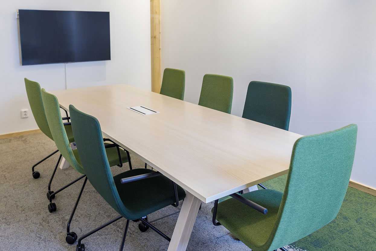 Martela's Sola chairs and Frankie conference table at ALFA's head office in Jönköping, Sweden