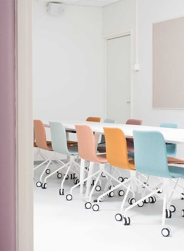 Martela's Sola chairs at Hiltulanlahti School in Kuopio