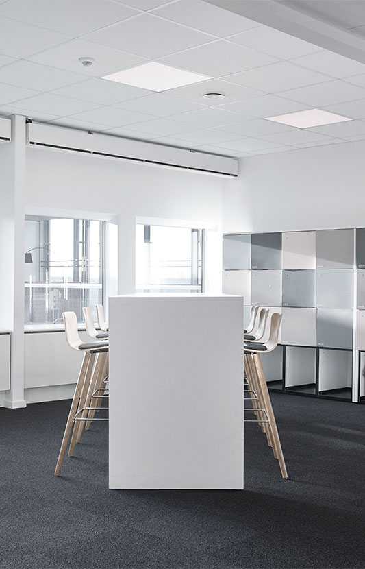 Martela's Sola chairs at Postnord's head office in Copenhagen