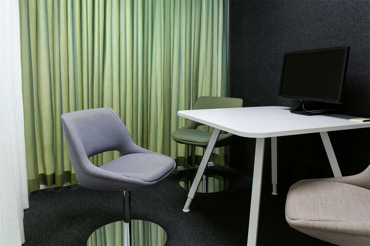 Martela's Kilta chairs and Alku table in a conference room at Stora Enso's office in Imatra, Finland