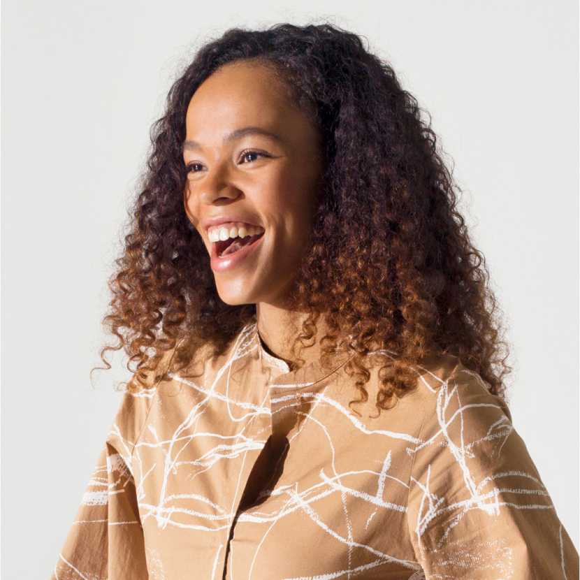 Woman laughing
