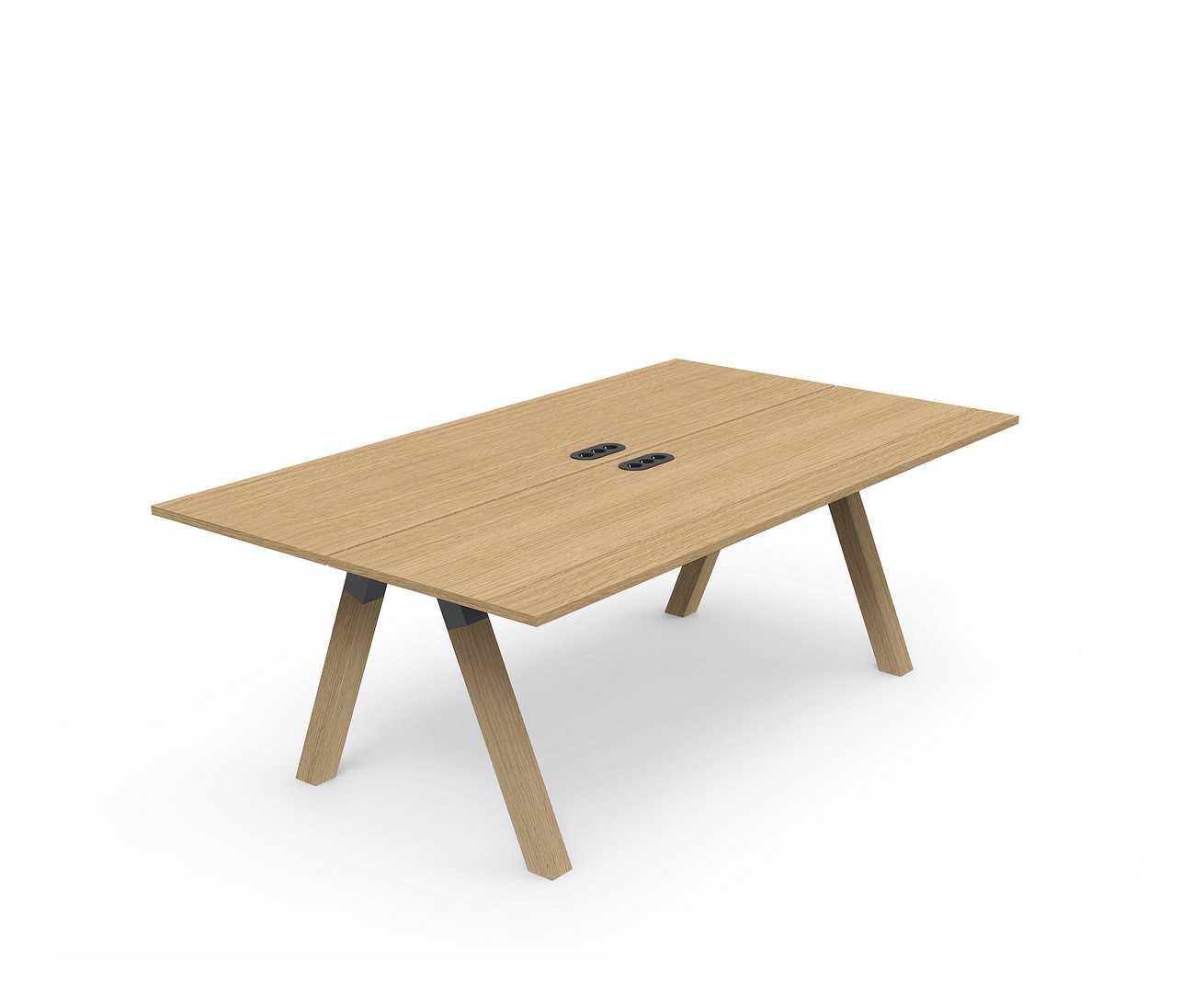 Frankie - Bench desk with wooden A-legs | Martela