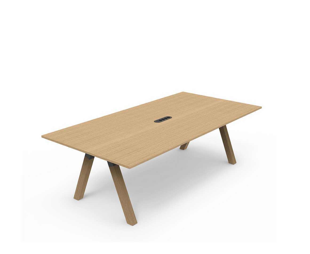 Frankie - Conference table with wooden A-legs | Martela