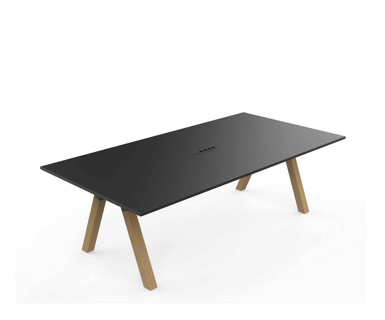 Frankie - Conference table with wooden A-legs | Martela