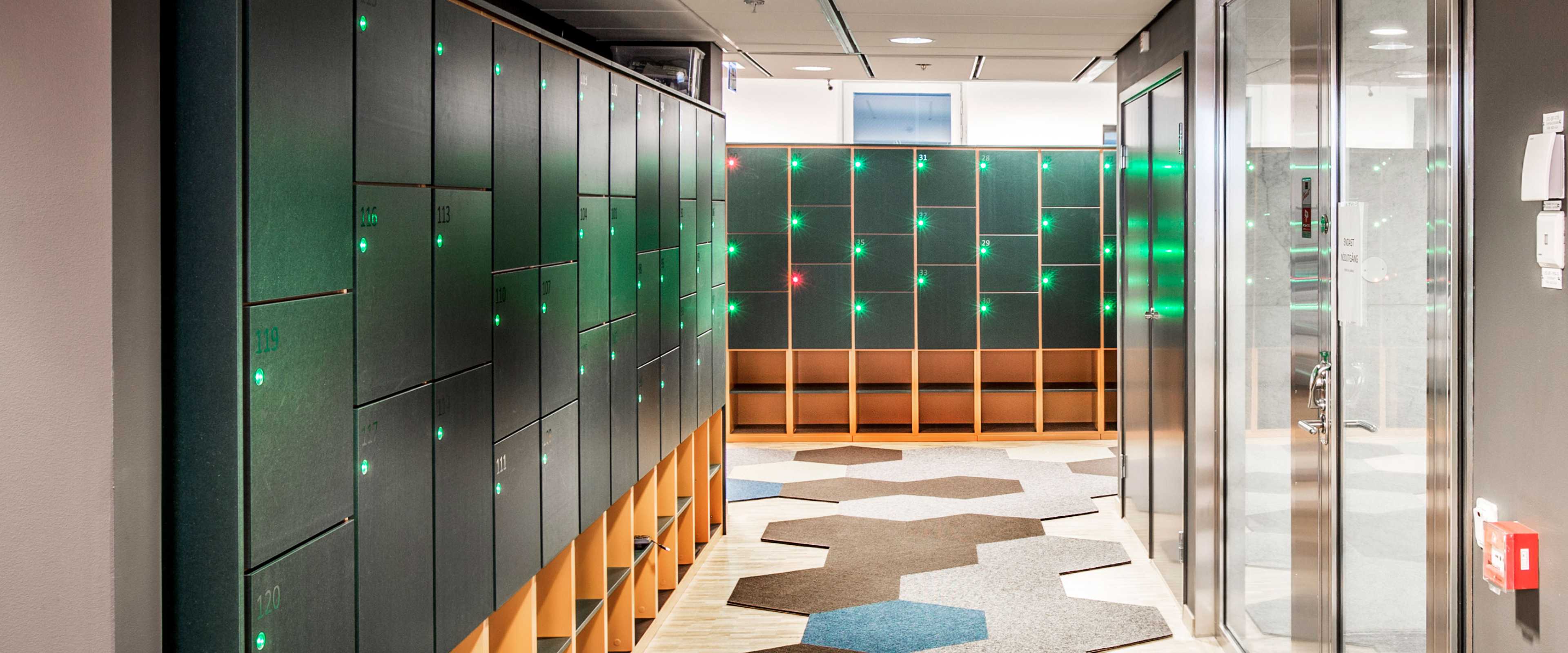 Martela Dynamic Storage at Cybercom's office in Stockholm