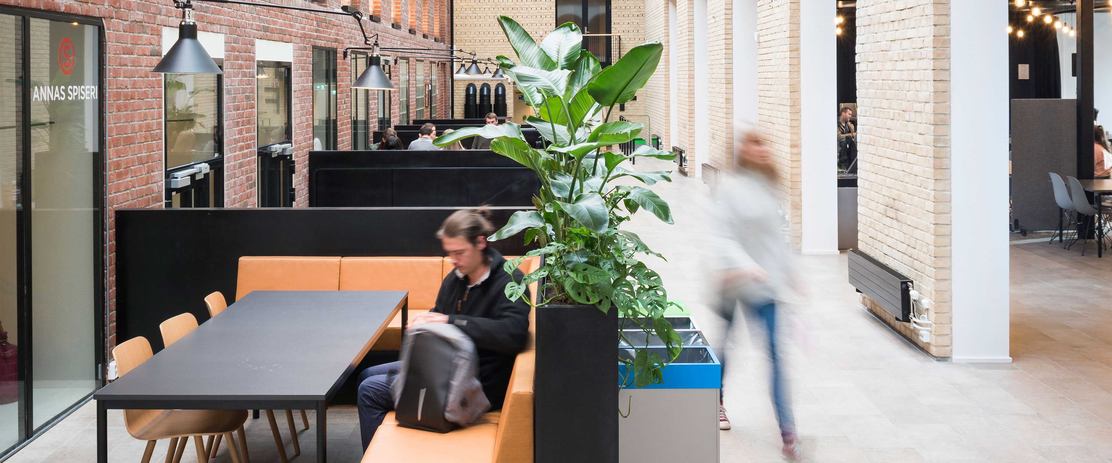 Martela's Sola chairs and Cube sofa at OsloMet University in Oslo