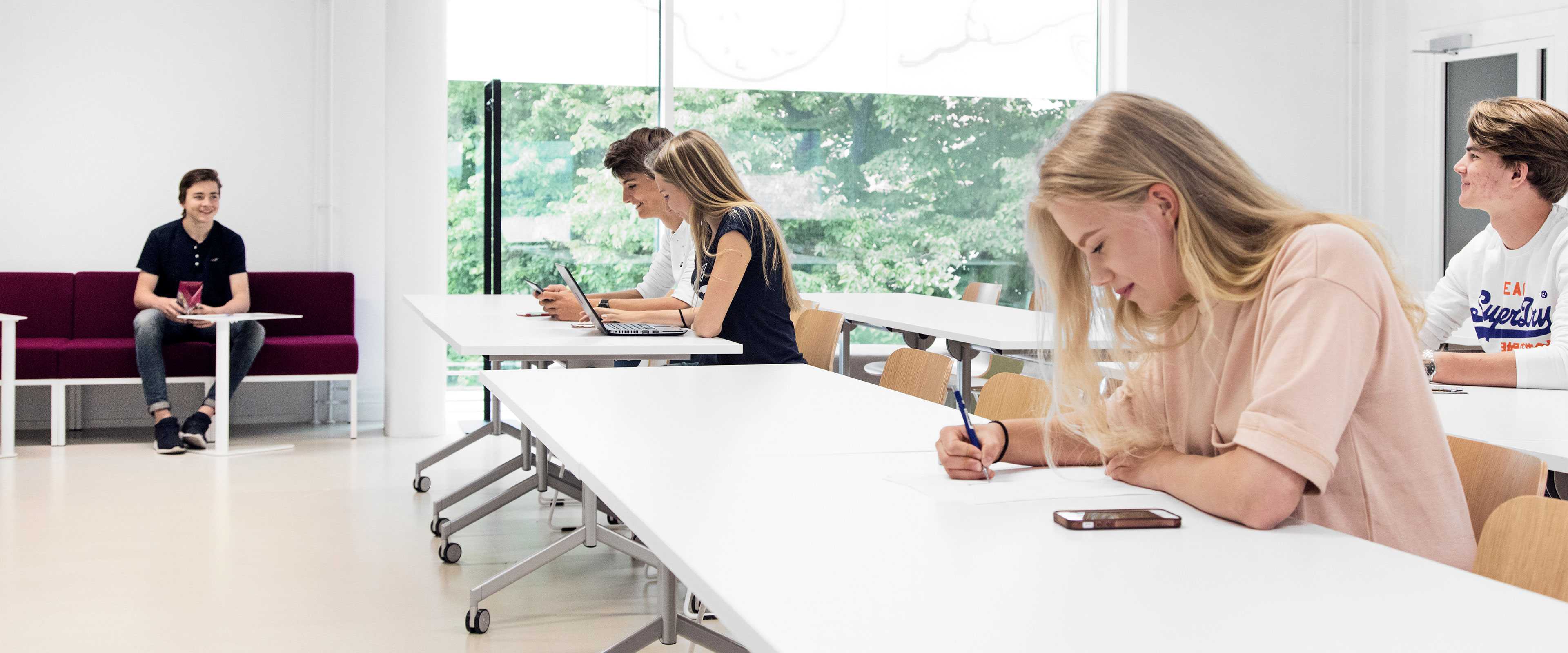 Students studying at Perhon Proffa School