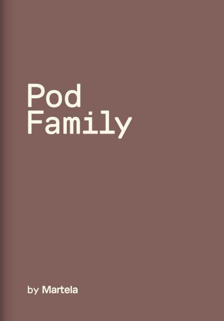 Omslag till Pod Family-broschyren