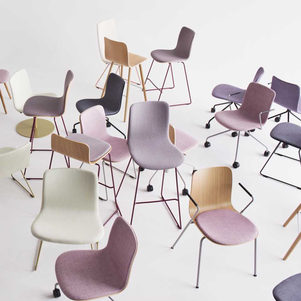 Sola chairs in a cluster