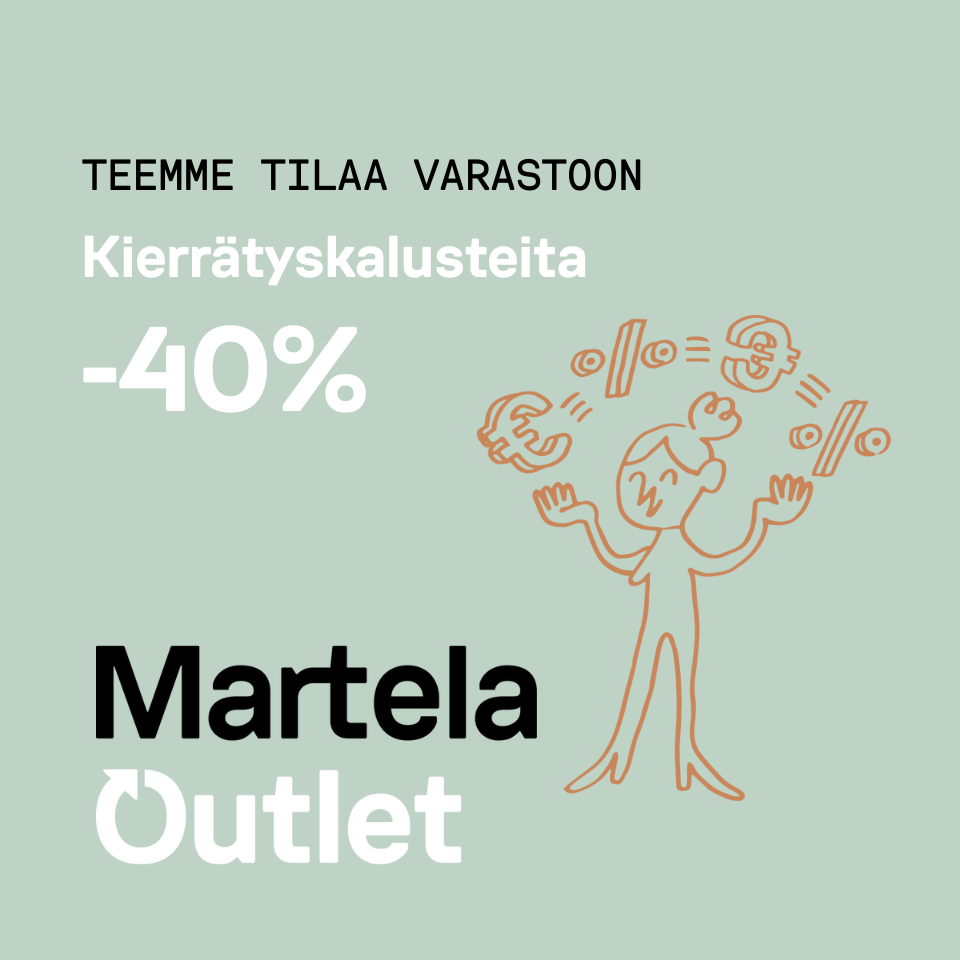 Teemme tilaa varastoon martela Outlet