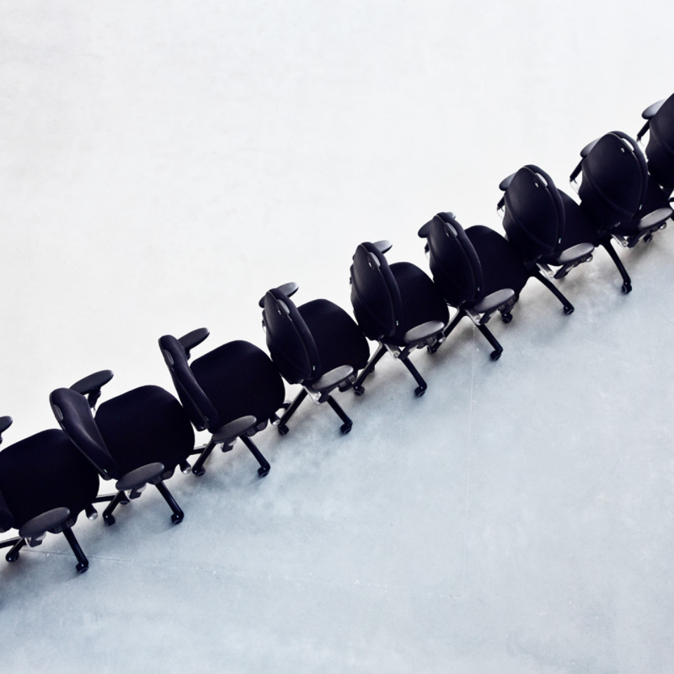 chairs in a row
