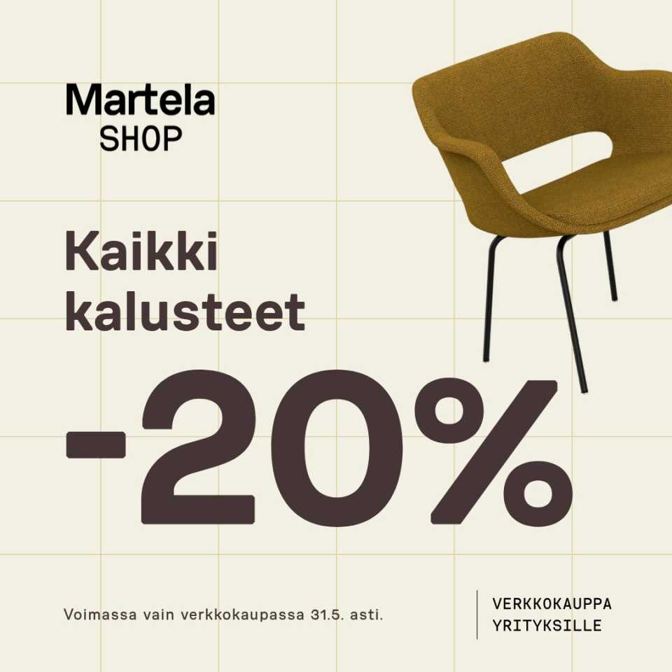 Kaikki kalusteet -20 %