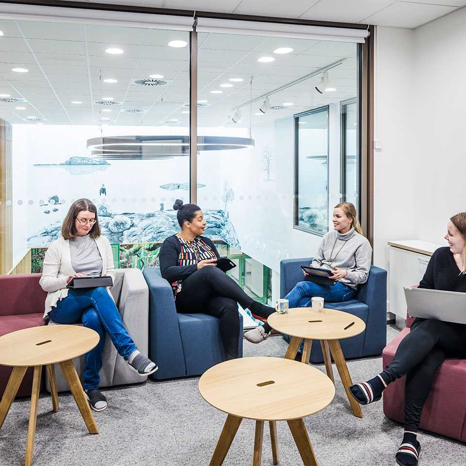 Teachers' meeting in the conference room