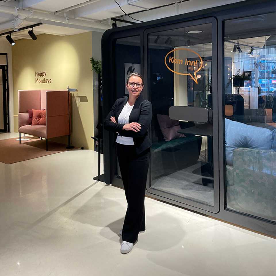 Pia Sander at Martela's Oslo office