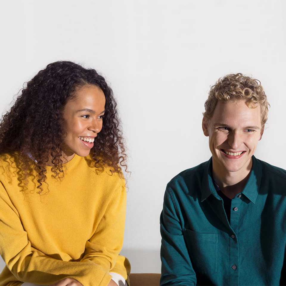 Two happy people